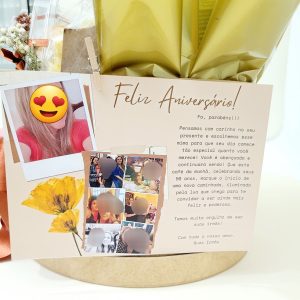 Cartão Personalizado com fotos e mensagem