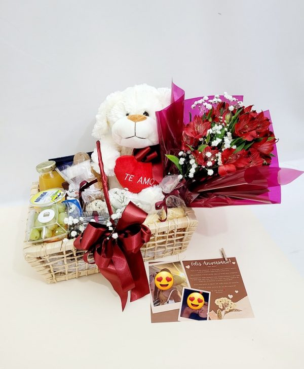 Café da Manhã com Pelucia e Flores - Imagem 3