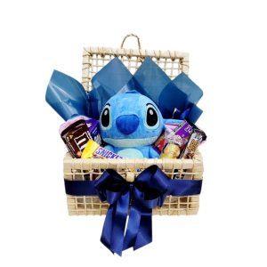 Cesta com Pelucia e Chocolates
